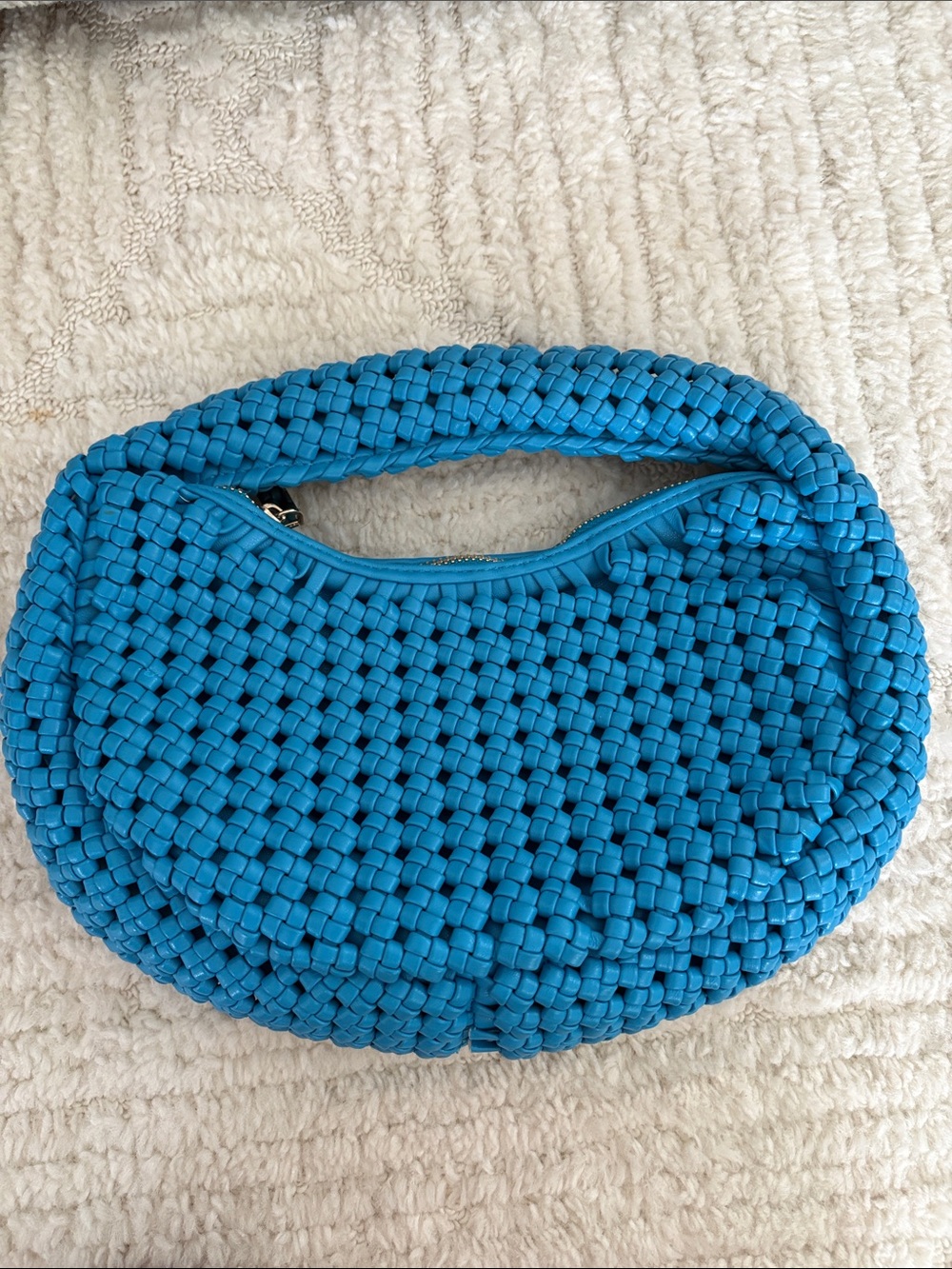 Blue Crochet Handbags